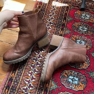 Brown Heeled Booties